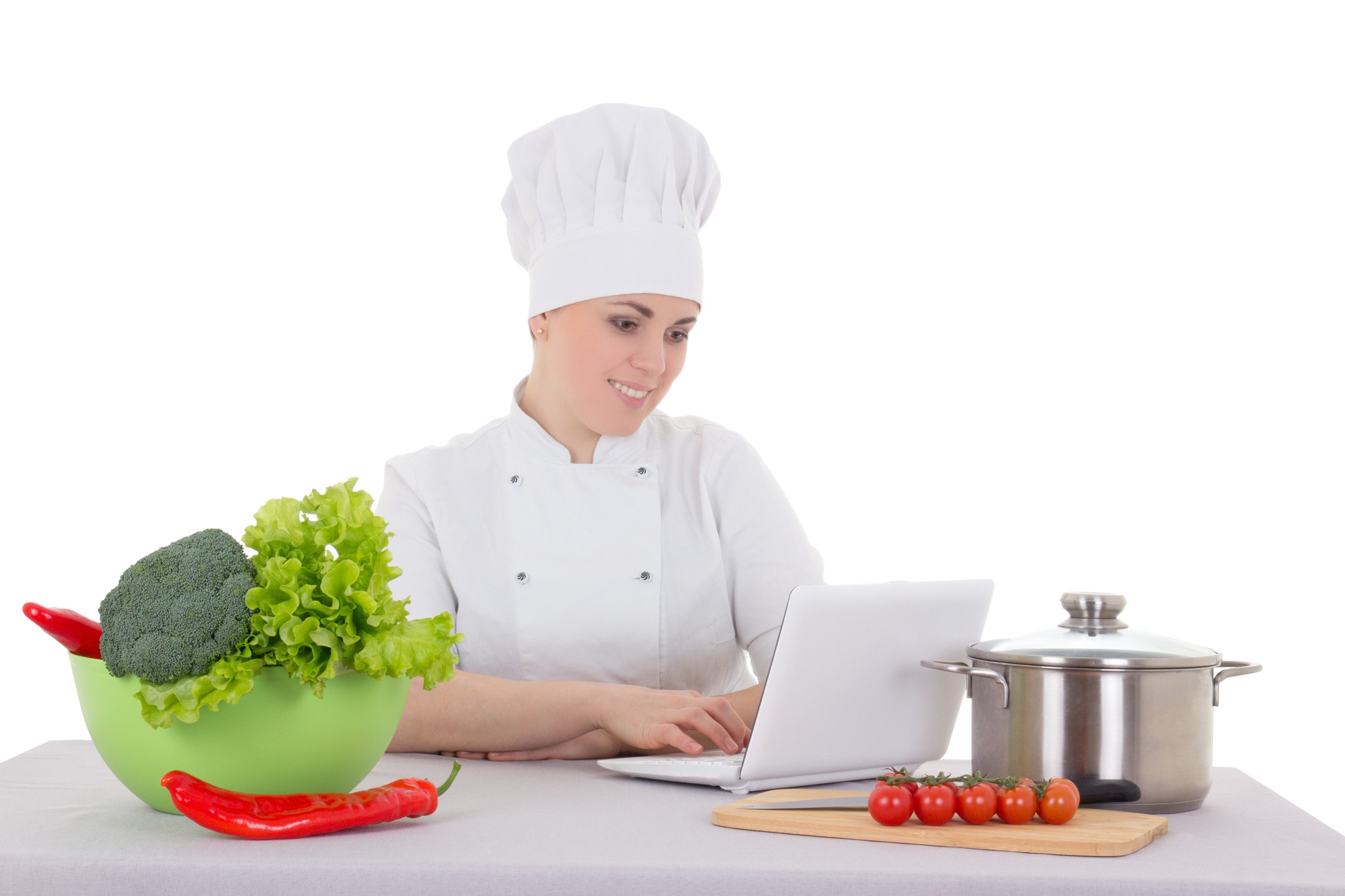Instructor cooking a quick meal in a warm kitchen